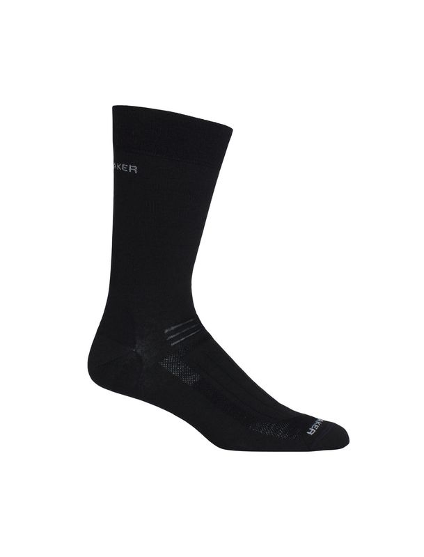 Men's Merino Hike Liner Crew Socks Black