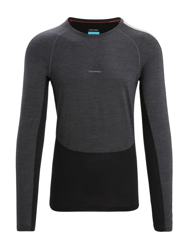 Men's 125 ZoneKnit Merino Long Sleeve Crewe Thermal Top Jet Hea