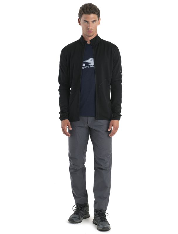 Men's Merino 560 RealFleece Elemental II LS Zip Black