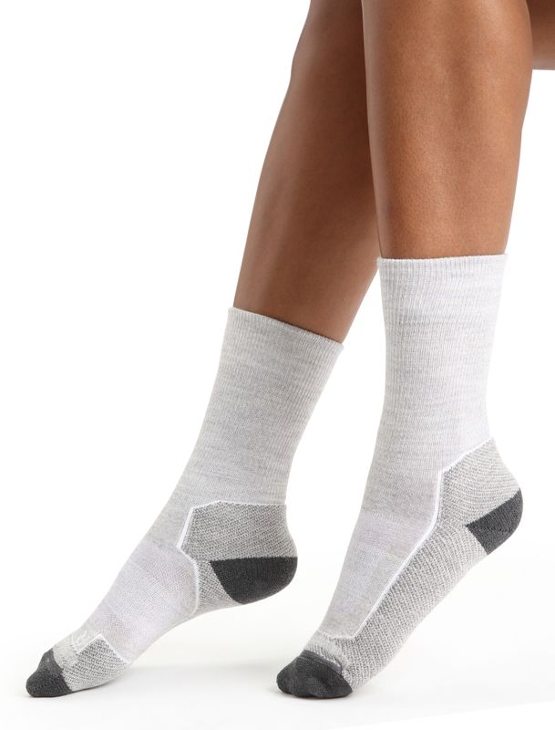 Women's Merino Hike+ Light Crew Socks Blizzard Heather