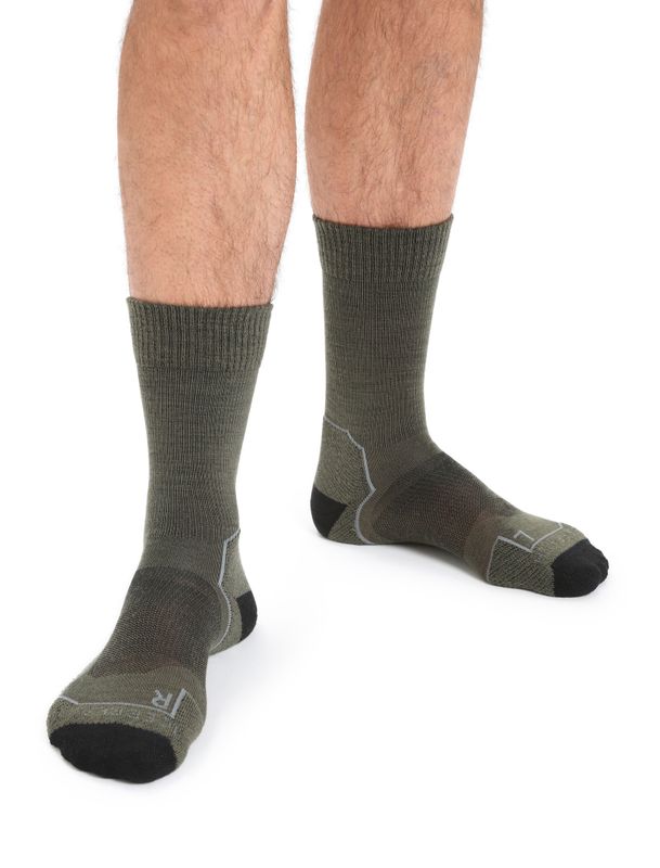 Men's Merino Hike+ Light Crew Socks Loden/Black