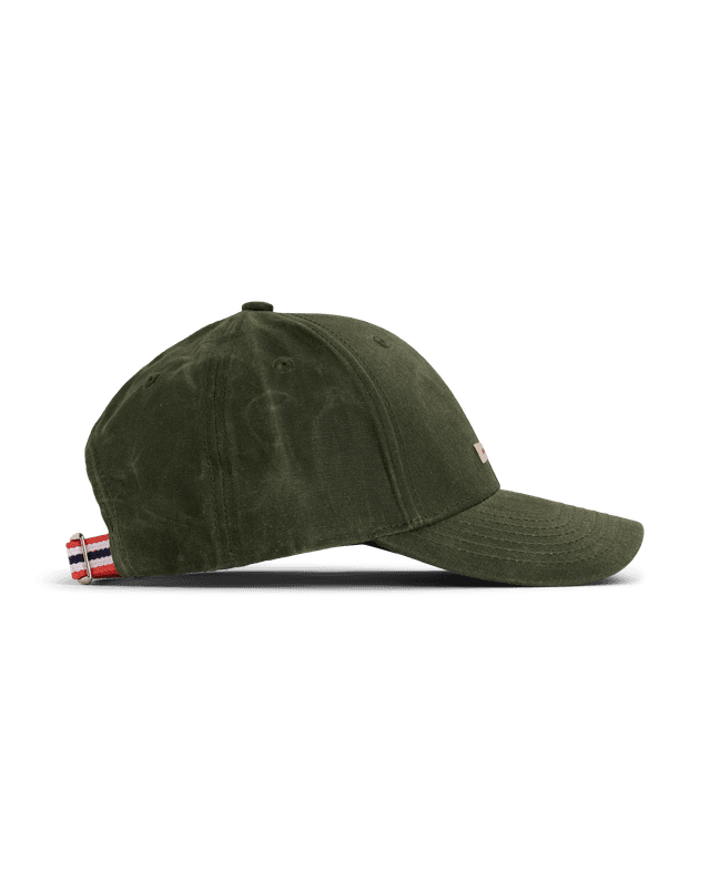 Waxed Cotton Cap Olive/Patch