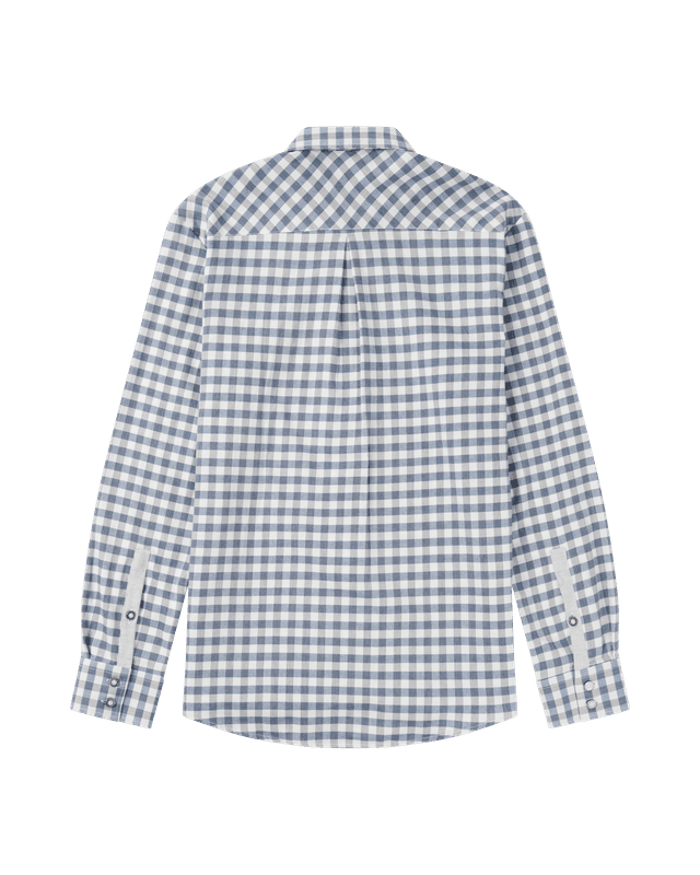 V-Bond Shirt Mens Small Chequered Blue