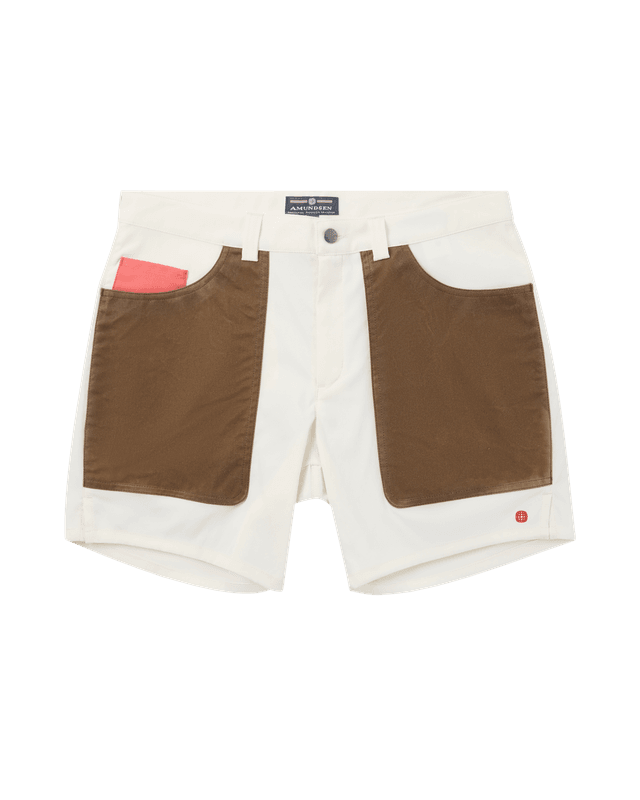 7Incher Field Shorts Mens Offwhite/Tan