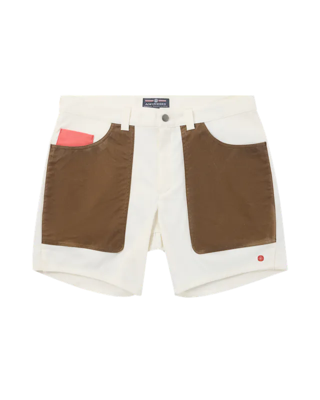 7Incher Field Shorts Mens Offwhite/Tan