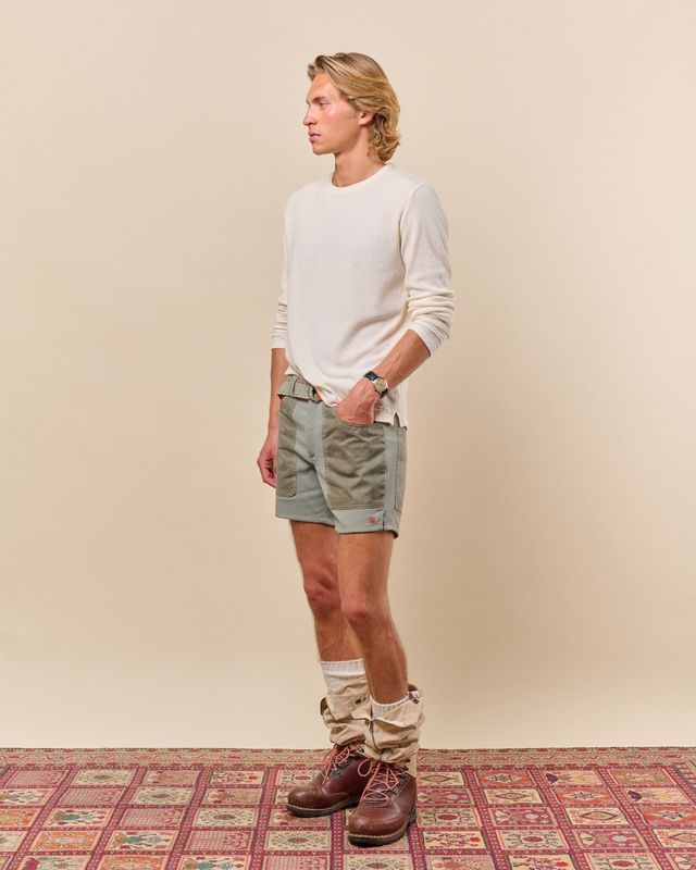 7Incher Field Shorts Mens Offwhite/Tan