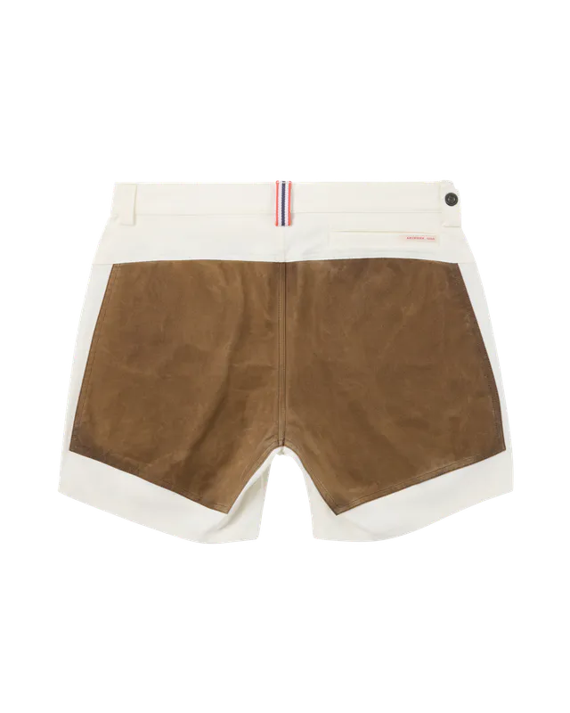 7Incher Field Shorts Mens Offwhite/Tan