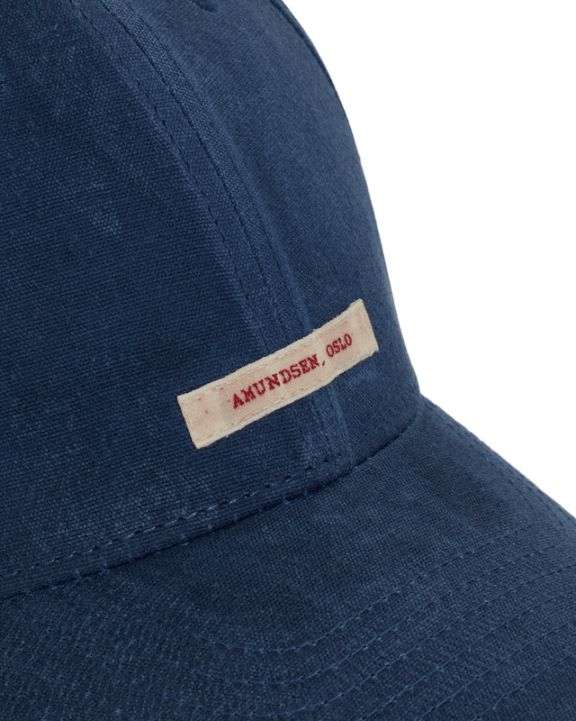 Waxed Cotton Cap Faded Navy/Patch