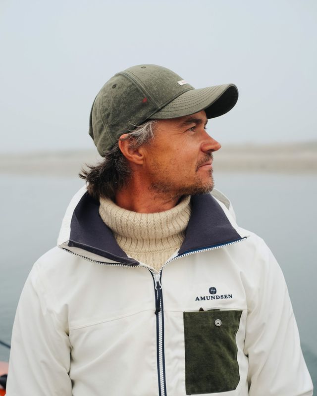 Waxed Cotton Cap Olive/Patch
