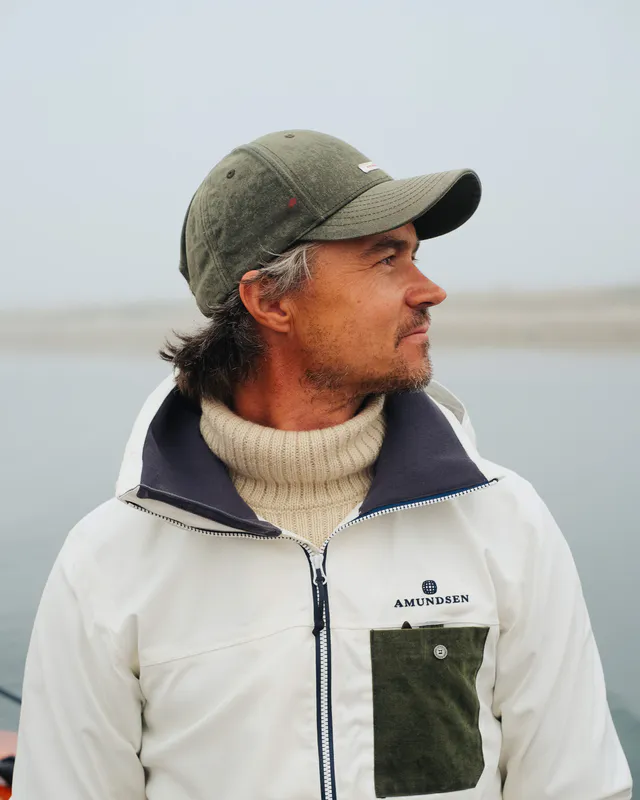 Waxed Cotton Cap Olive/Patch