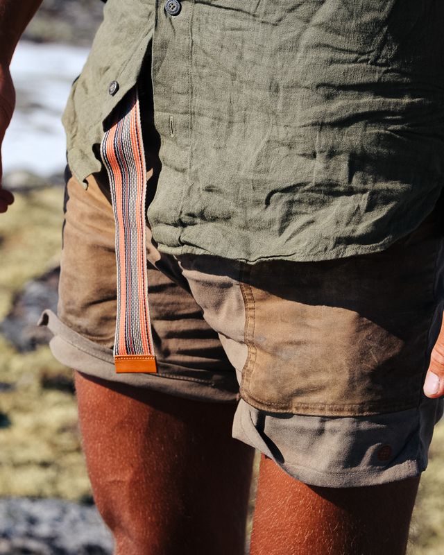 7Incher Field Shorts Mens Offwhite/Tan