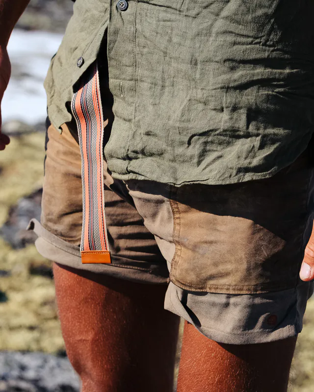 7Incher Field Shorts Mens Offwhite/Tan