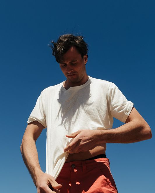 Hovedbilde Linen Tee Mens Faded Willow ...