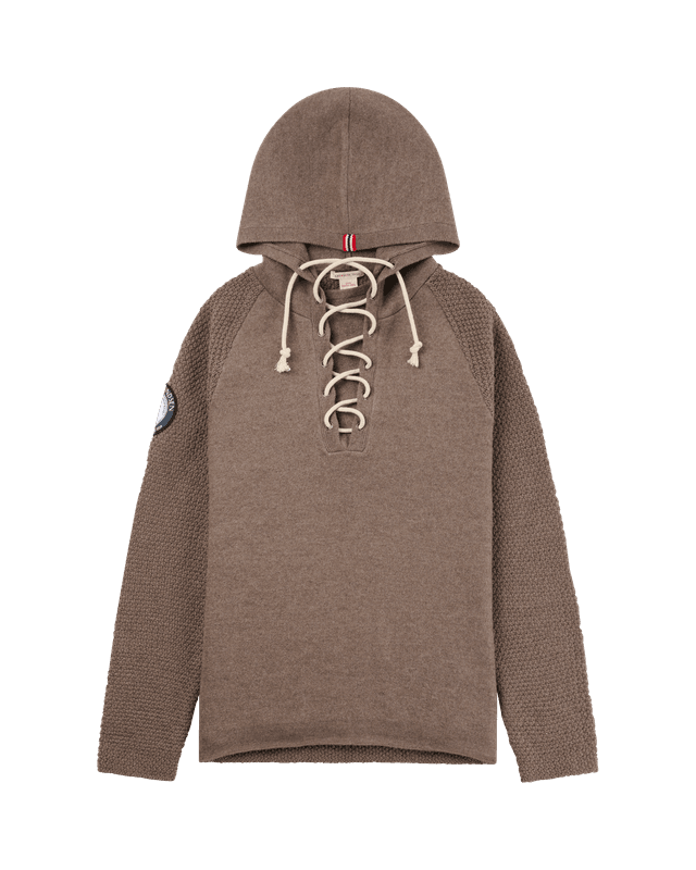 Amundsen Boiled Hoodie Laced Mens Dark Desert