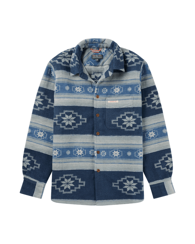 Amundsen Framheim Åkle Shirt Mens Fjord Blue