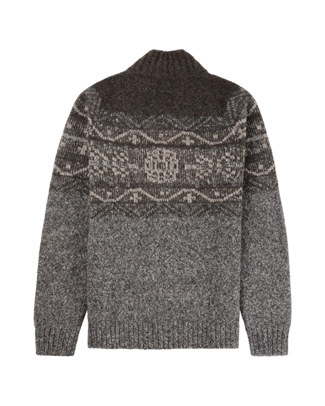 Amundsen Alpe Full-Zip Mens Light Grey/Pattern