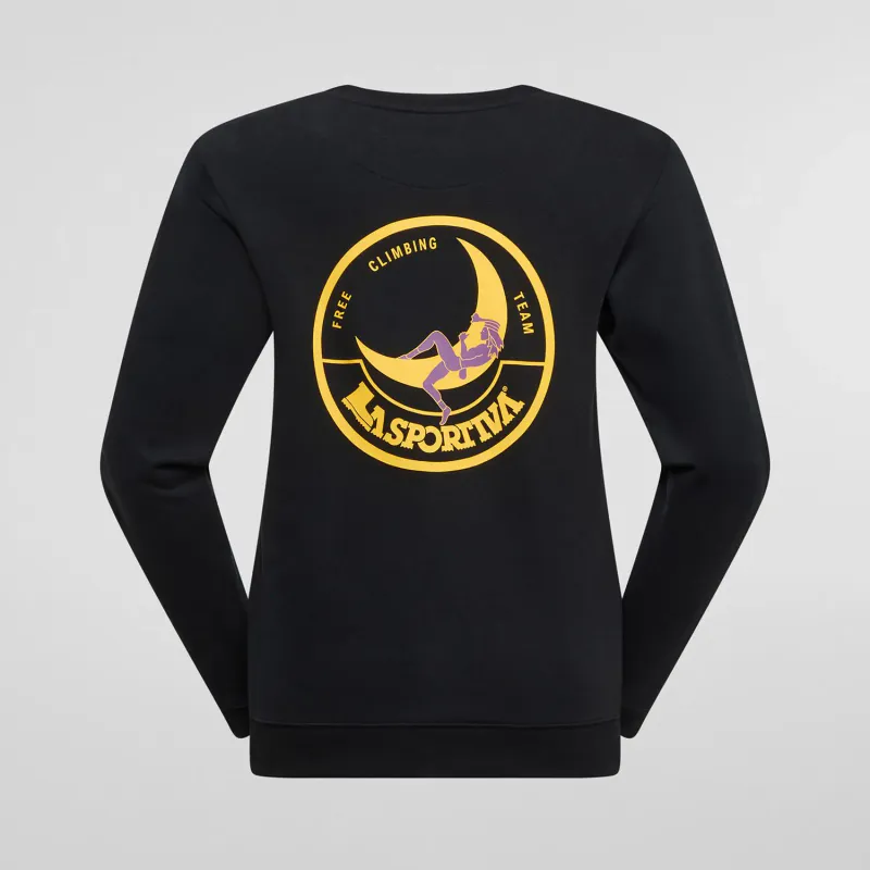 La Sportiva Climbing on the Moon Sweatshirt W Nero/Giallo