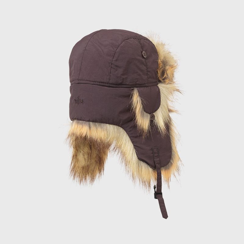 TH1108  32 Recycled Taslan/Faux Fur  BROWN/NATURAL