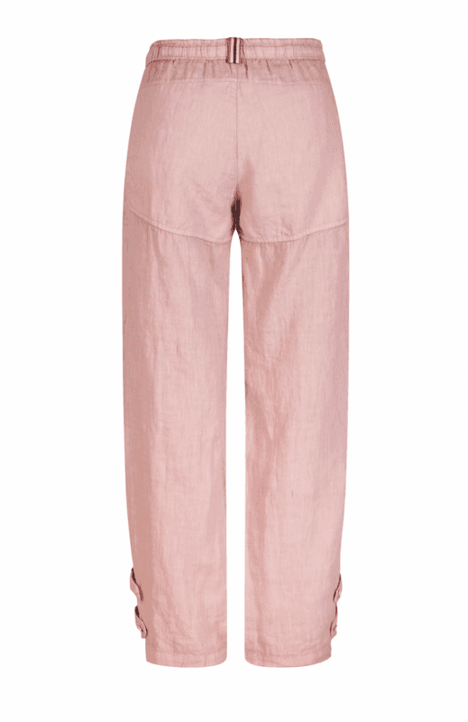 SAFARI LINEN PANTS W 191 Faded Peony Pink
