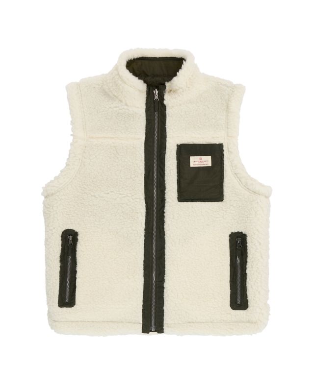 HARVESTER REVERSO WAXED VEST UNISEX 450 Olive