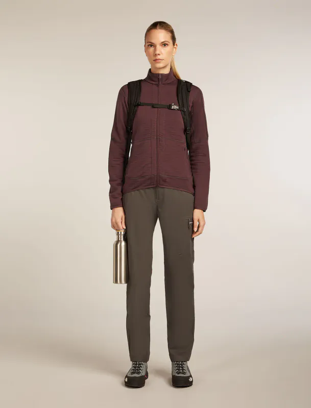 Women's Merino 400 RealFleece Descender LS Zip Jacket Java