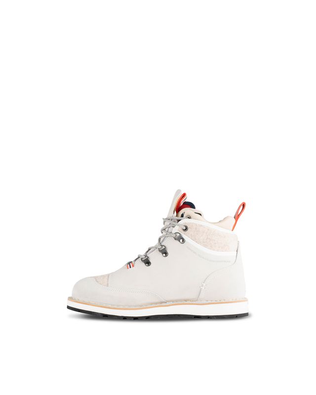 Winter Mucks Low Cut 010 White Suede/Offwhite Wool