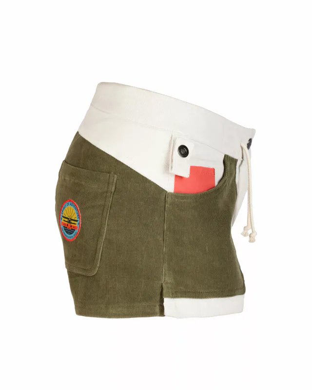 Amundsen 3INCHER CONCORD SHORTS W 615 Natural/Olive Ash