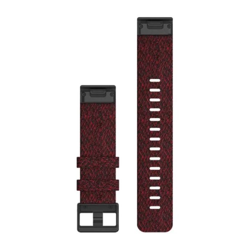 Garmin QuickFit 22mm Heathered Red Nylon Band