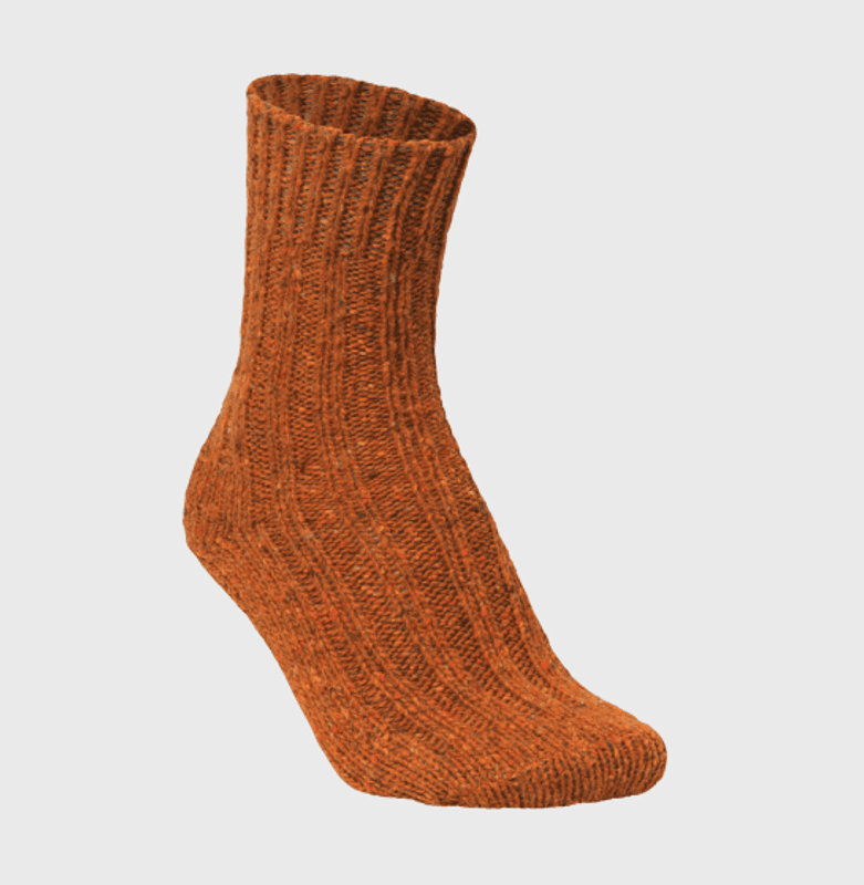 Calzini Socks Rib Soft 581 Wool Mix Orange