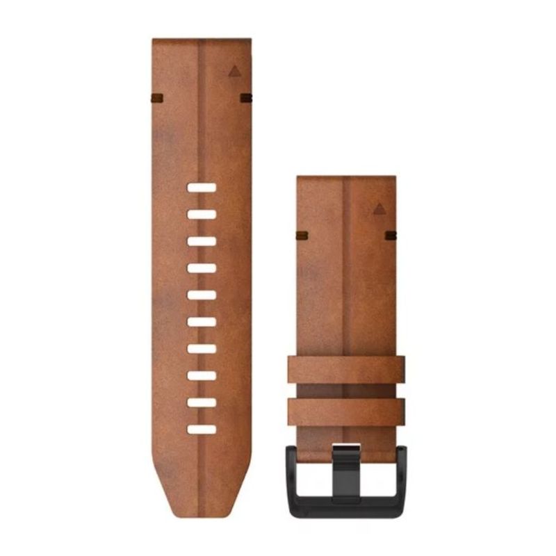 Garmin QuickFit® 26 Watch Bands, Chestnut Leather